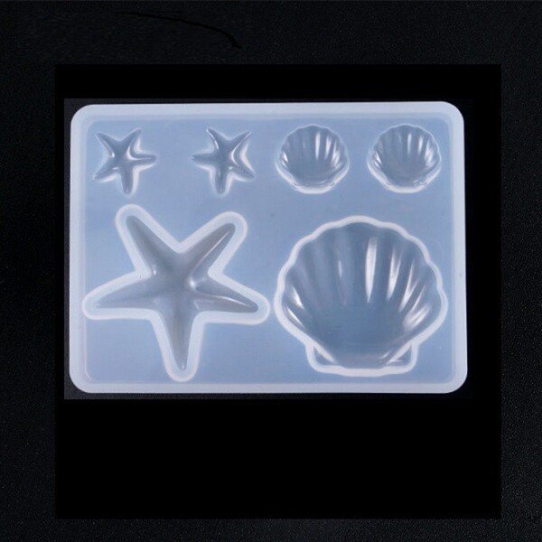 ea Shell and Starfish Silicone Mold for Resin and Craft Making