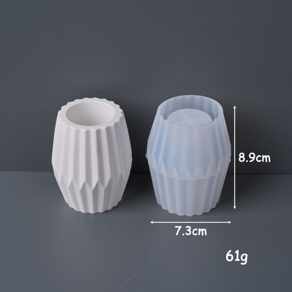 Premium Round Pen Holder & Succulent Planter Mould for Jesmonite & Resin
