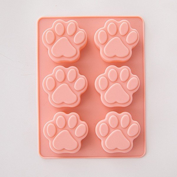 Cat Paw Mold Silicone Pet Paw Rice Cake Pudding Mousse Food Supplement Small Cake Creative Baking Mold