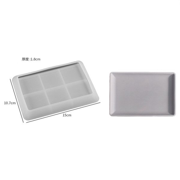 DIY Silicone Trinket Tray Mold Set (Heart, Square & Rectangle Storage Plate Molds