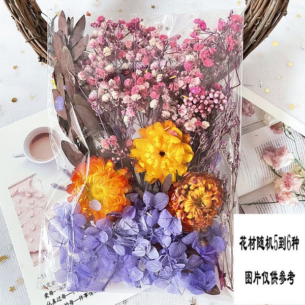 Assorted Natural Dried Pressed Flowers & Leaves Pack for Resin Art & Crafts