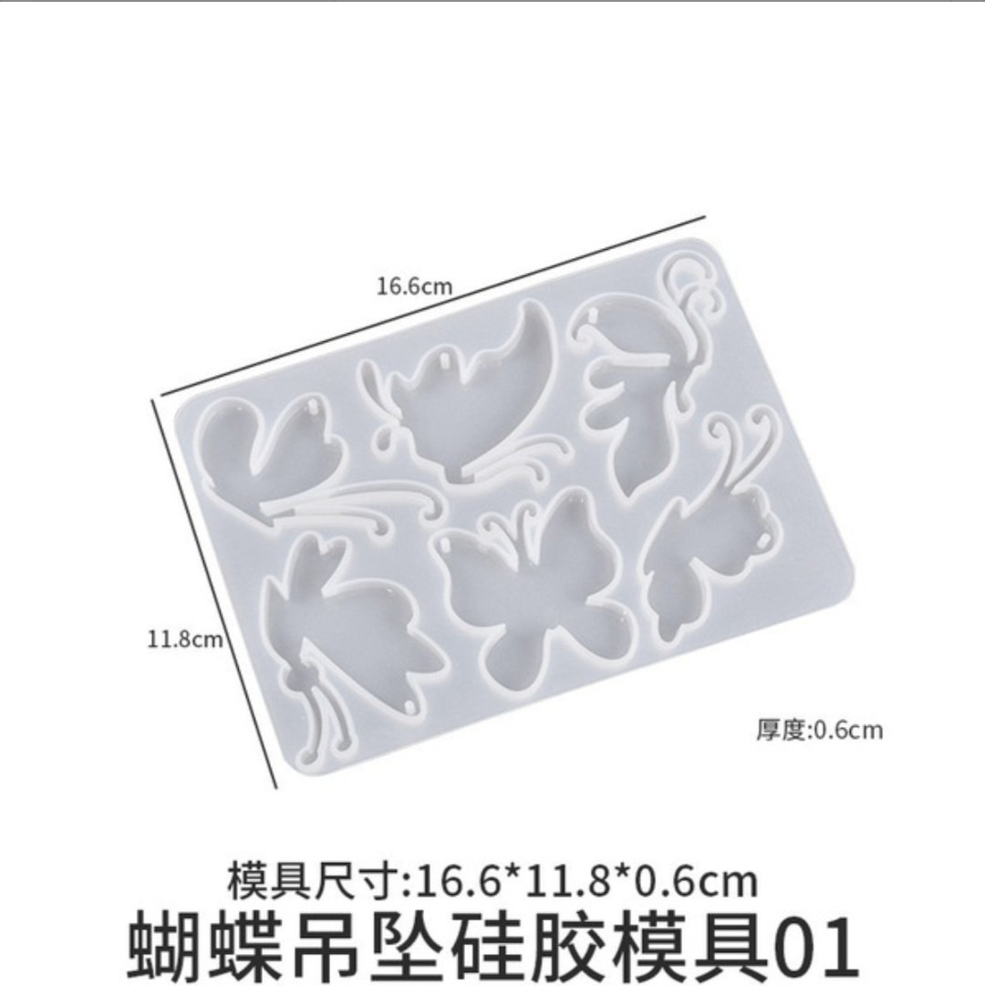 Butterfly Silicone Resin Mold Set for Jewelry and Craft Making